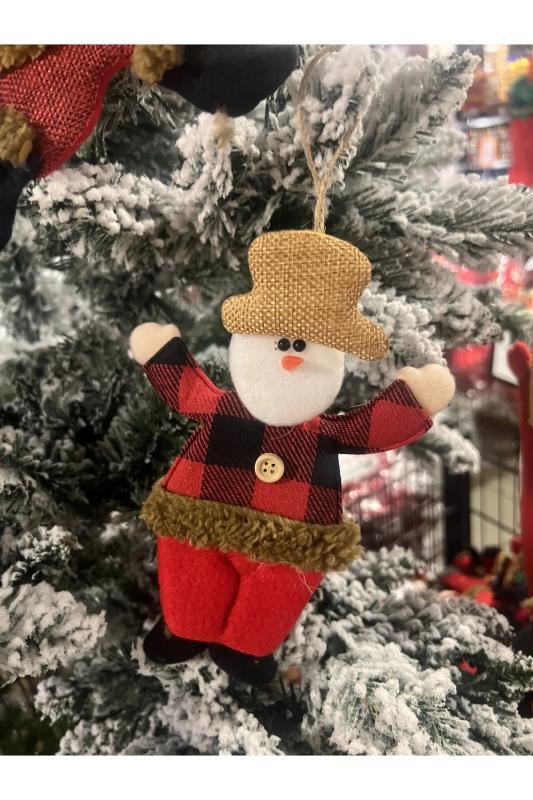 Happyland Yılbaşı Kardanadam Asma Süs Yılbaşı Ağacı Süsü Kardanadam Yeni Yıl Dekor