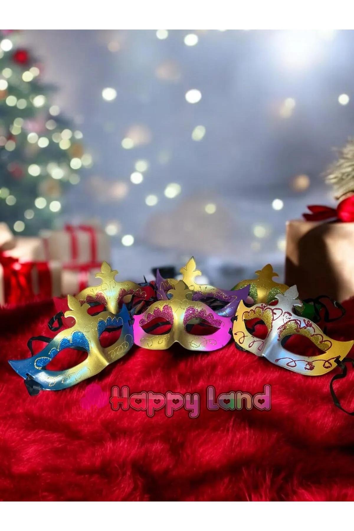 Happyland%20Balo%20Parti%20Maskesi%201%20Adet%20Renkli%20Doğum%20Günü%20Maskeli%20Balo%20Maske