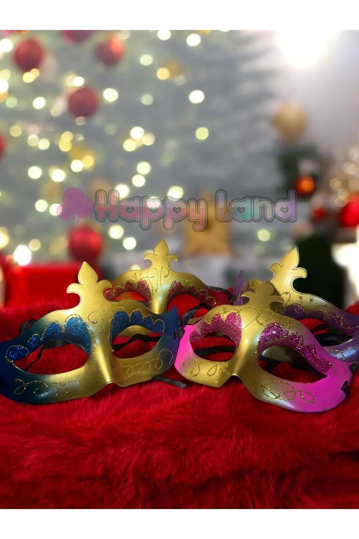 Happyland%20Balo%20Parti%20Maskesi%201%20Adet%20Renkli%20Doğum%20Günü%20Maskeli%20Balo%20Maske