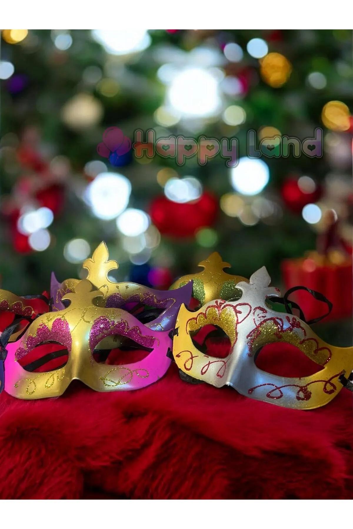 Happyland%20Balo%20Parti%20Maskesi%201%20Adet%20Renkli%20Doğum%20Günü%20Maskeli%20Balo%20Maske