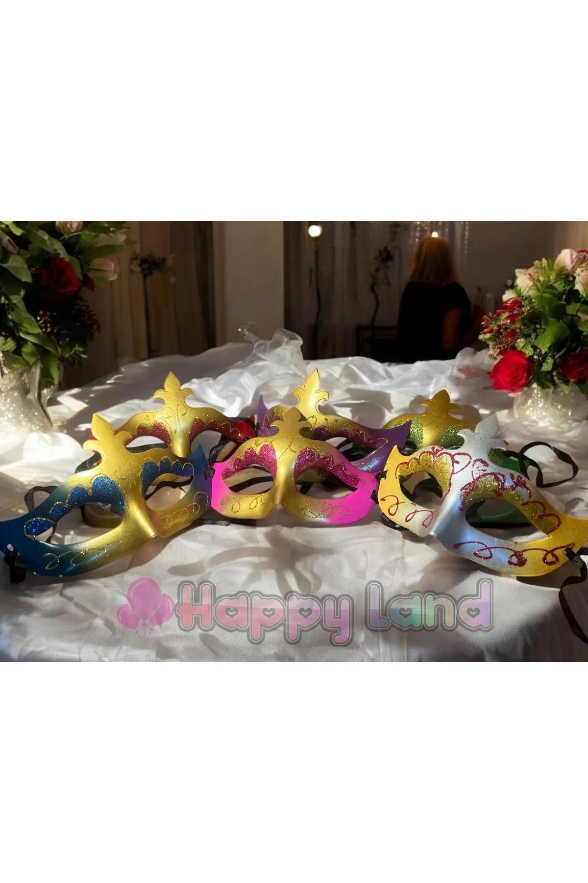 Happyland%20Balo%20Parti%20Maskesi%201%20Adet%20Renkli%20Doğum%20Günü%20Maskeli%20Balo%20Maske
