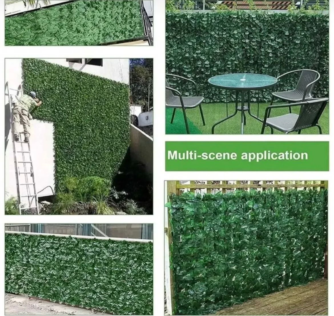 Happyland Yapay Çiçek Sarmaşık Asma Yaprağı Dekorasyonu Paravan Yapay Sarmaşık 100x300 cm Fon Dekor