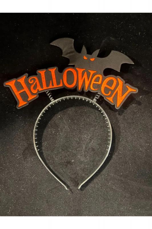 Happyland Halloween Turuncu Yarasa Taç Cadılar Bayramı Yarasa Taç