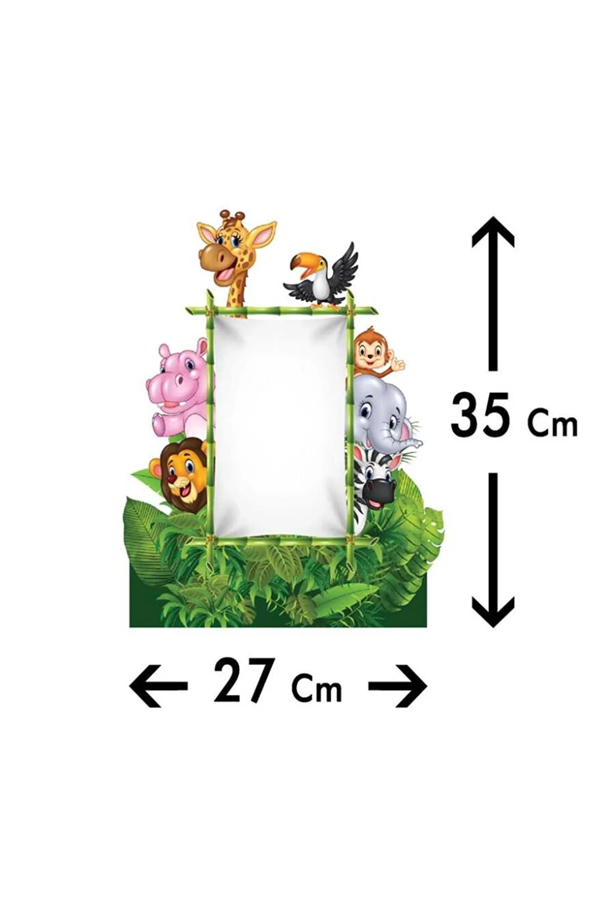 Happyland Safari Doğum Günü Partisi Safari Ayaklı Pano Seti Kağıt Safari Temalı Çerçeveli 5 Parça