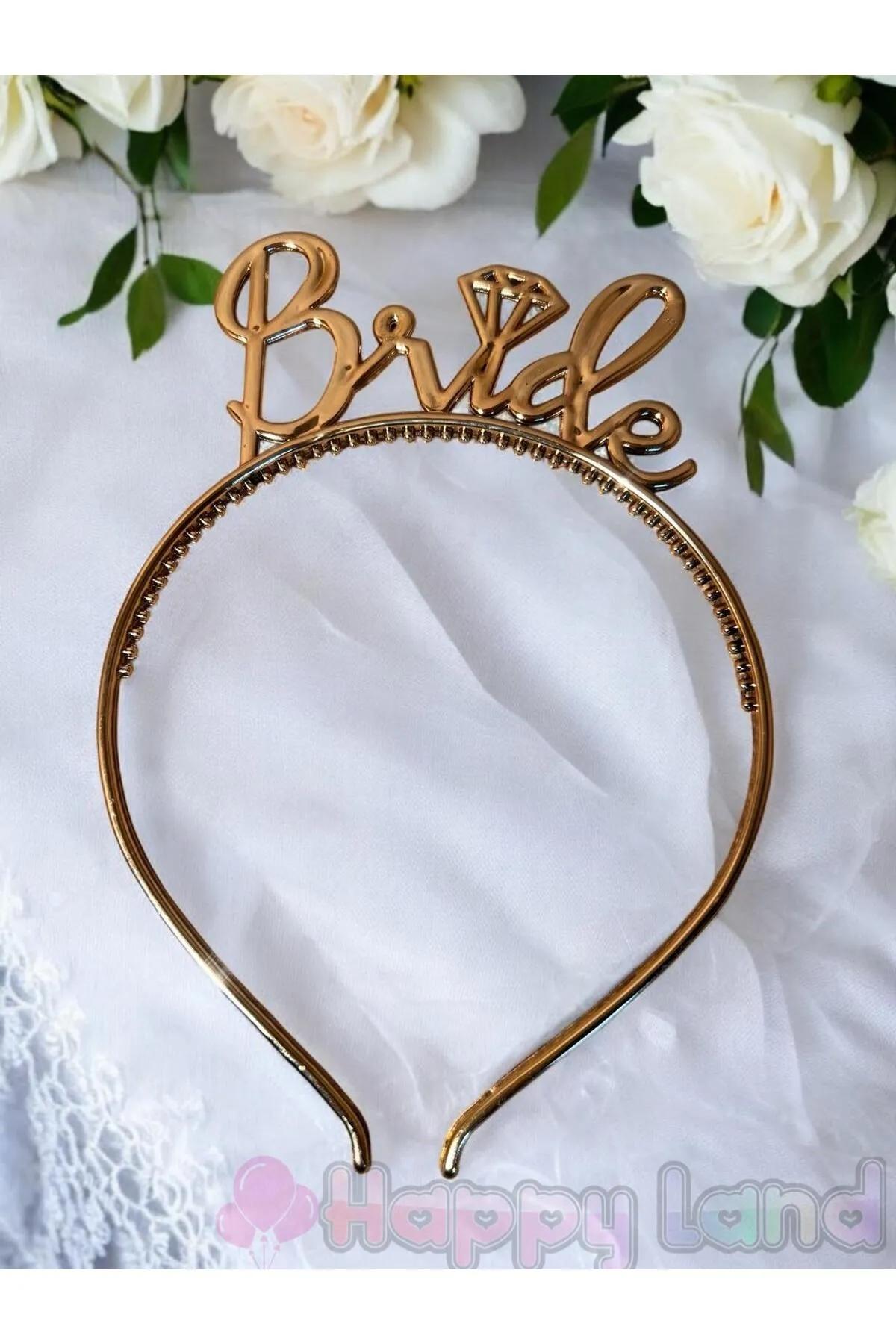 Happyland Rose Gold Bride To Be Parti Tacı Bekarlığa Veda Bride Parti Tacı