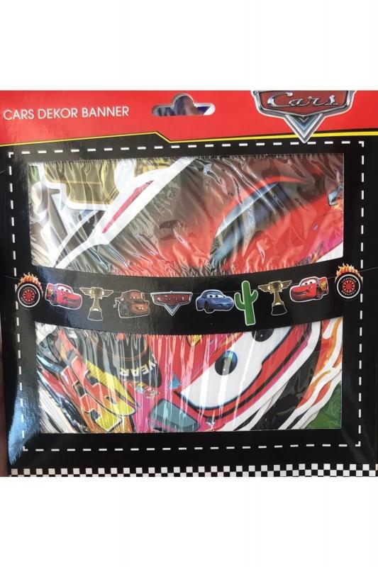 Happyland Cars Temalı Dekoratif Banner Arabalar İpli Dekor Banner Cars