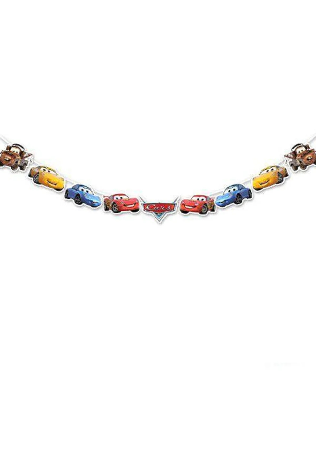 Happyland Cars Temalı Dekoratif Banner Arabalar İpli Dekor Banner Cars