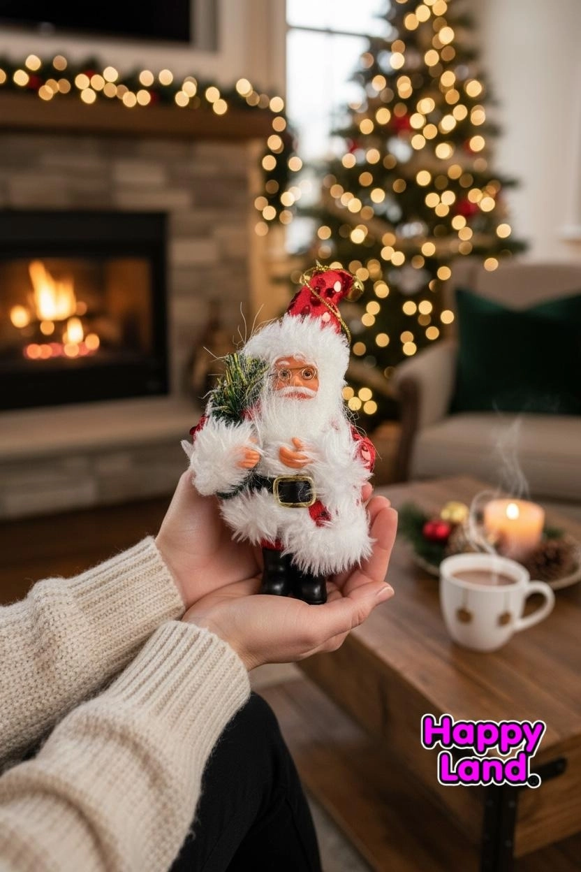 Happyland Yılbaşı 15 CM Kırmızı Renk Mini Noel Baba Oyuncak Dekor Süs Masa Üzeri Mini Noel Baba Süs HAPPY2021H