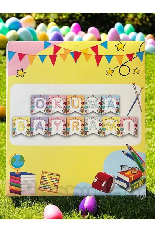 Happyland Okuma Bayramı Seti ( Okuma Bayramı Yazı ve 10 adet renkli balon )