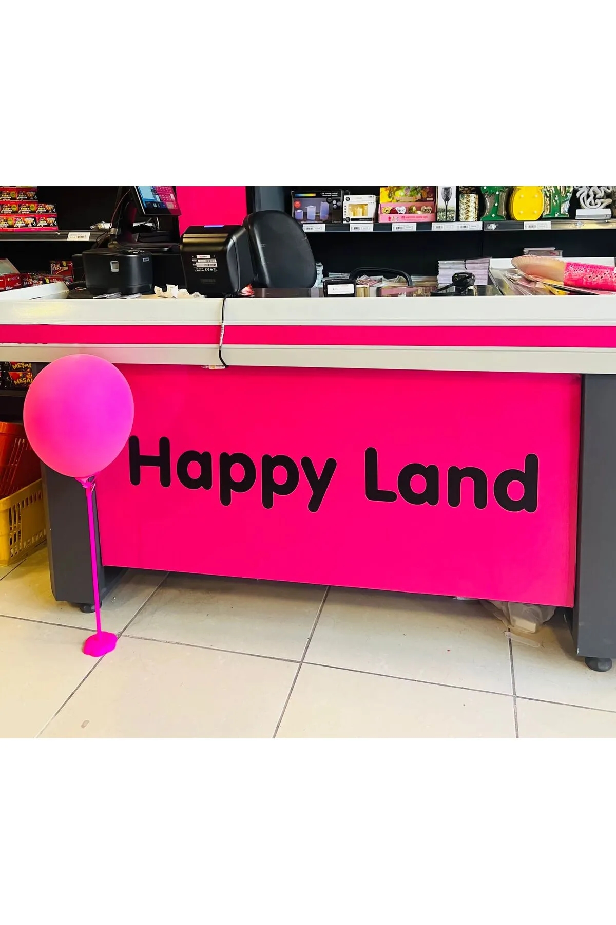 Happyland%20Tek%20Ayaklı%20Renkli%20Balon%20Standı%20Yer%20Standı%20Balon%20Standı%20Rengarenk%20Yeşil