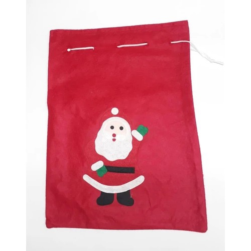 Happyland Noel Baba Figürlü Yılbaşı Hediye Dağıtma Çuvalı 30X40