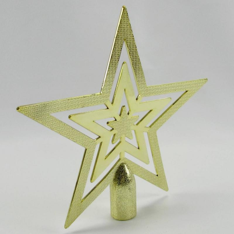 Happyland Yılbaşı Gold Tepe Yıldızı Büyük Boy 17 CM