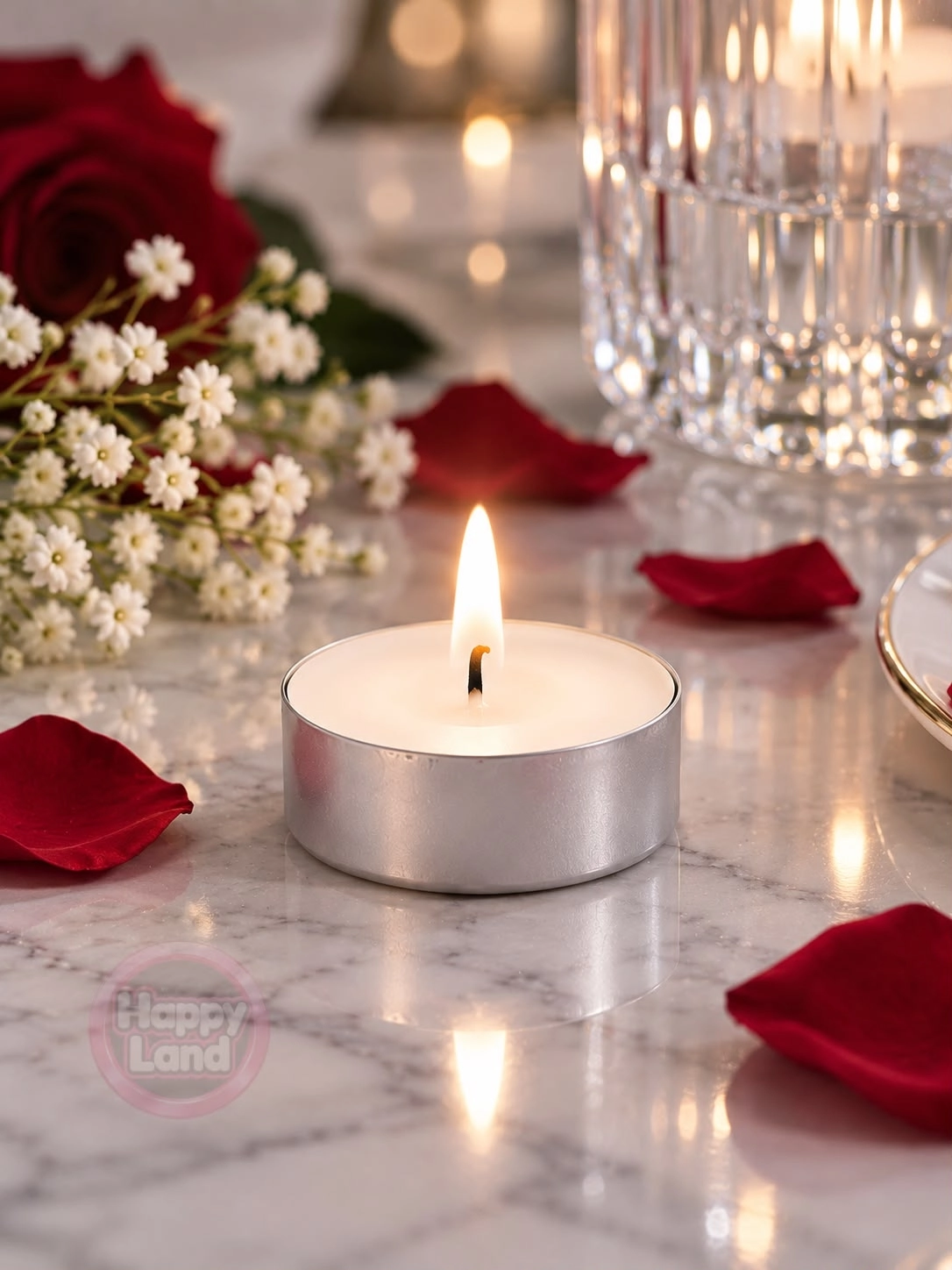 Tealight Mum Beyaz 50 Adet Kokusuz, Parti, Kutlama, Özel Gün, Kına, Düğün, Nikah,Buhurdanlık Mumu