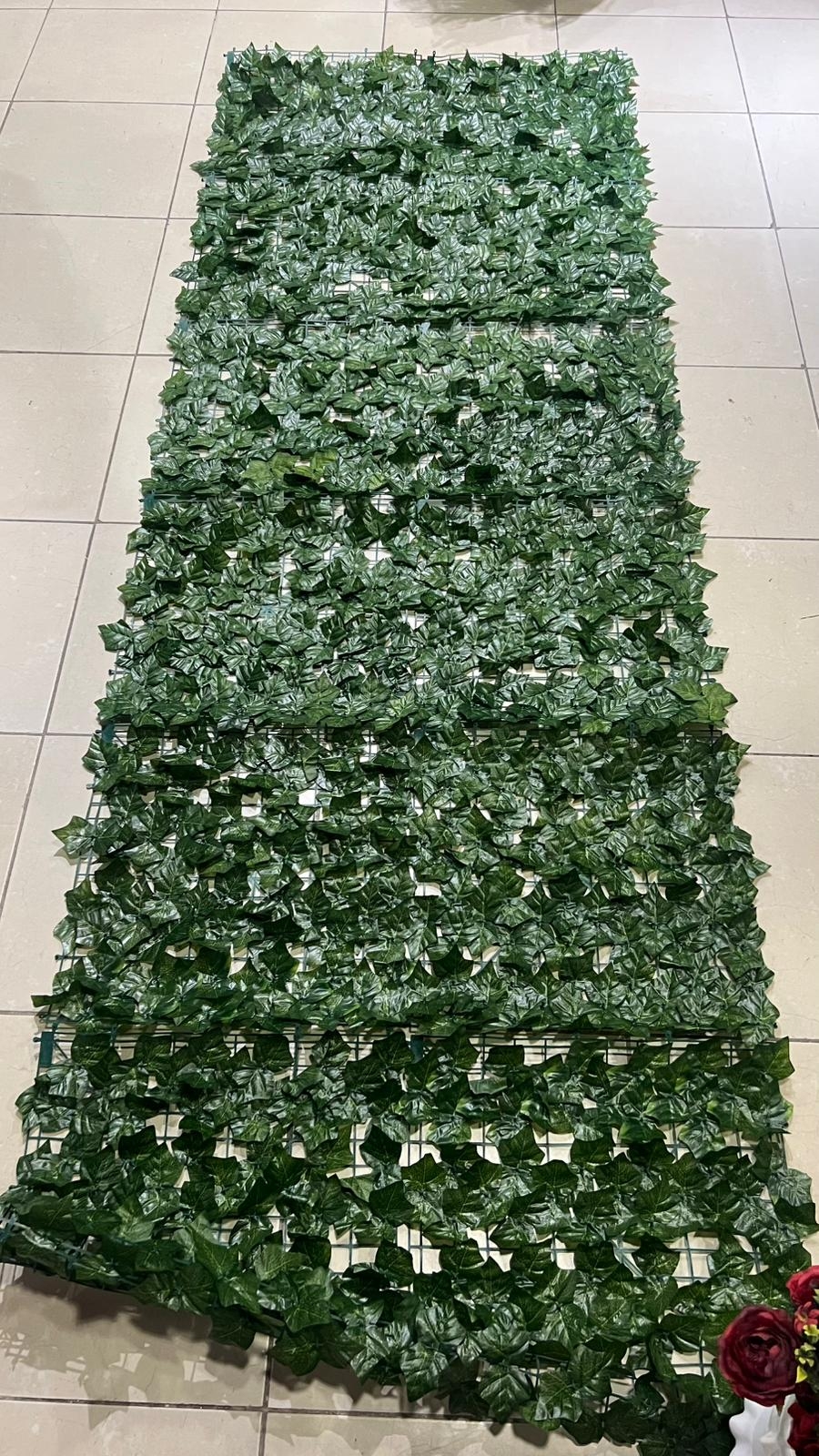 Happyland Yapay Çiçek Sarmaşık Asma Yaprağı Dekorasyonu Paravan Yapay Sarmaşık 100x300 cm Fon Dekor