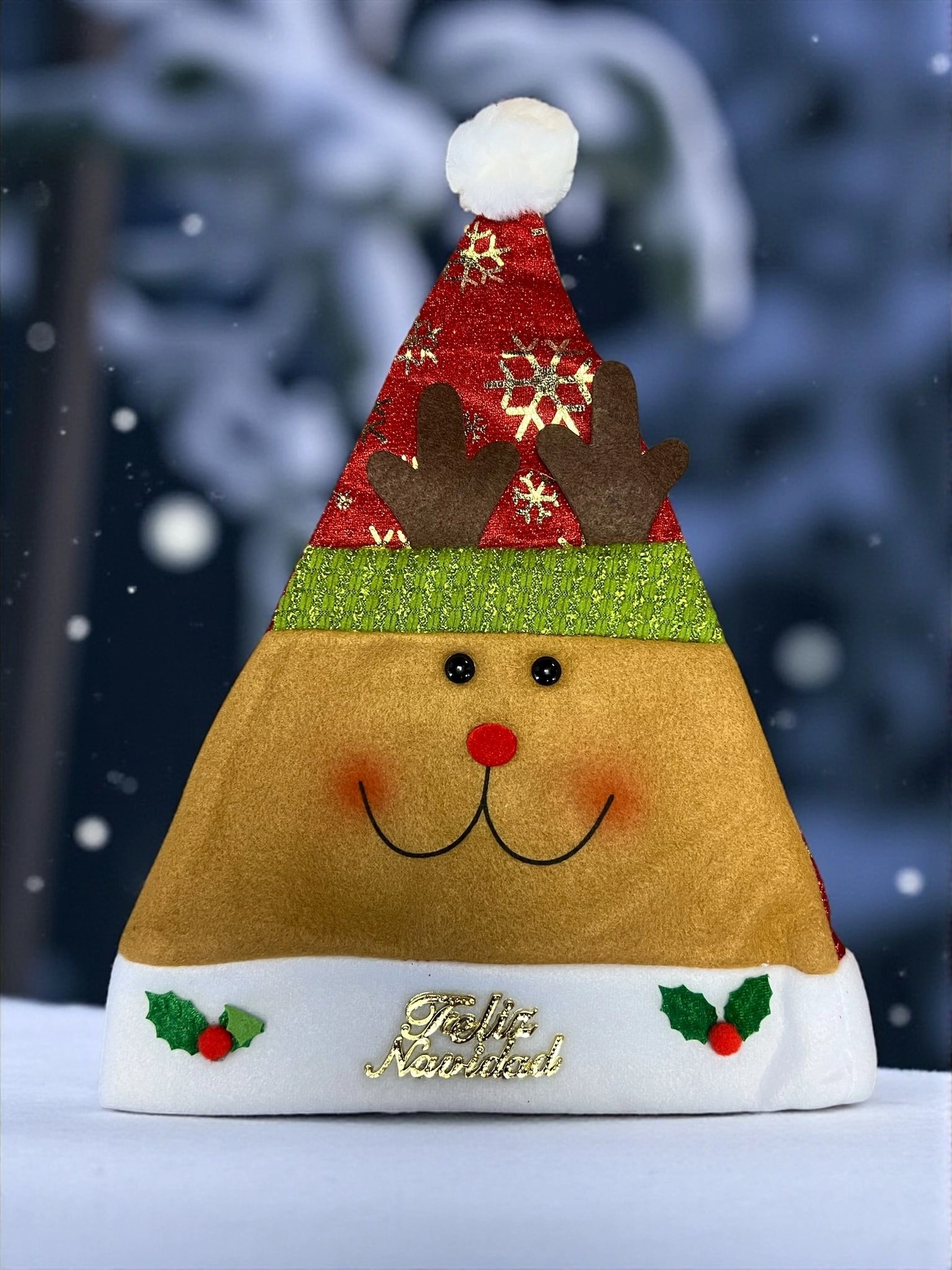 Happyland Yılbaşı Geyikli Aksesuar Seti Lüks (Geyikli Şapka,Gözlük,Taç ) Seti 3’lü