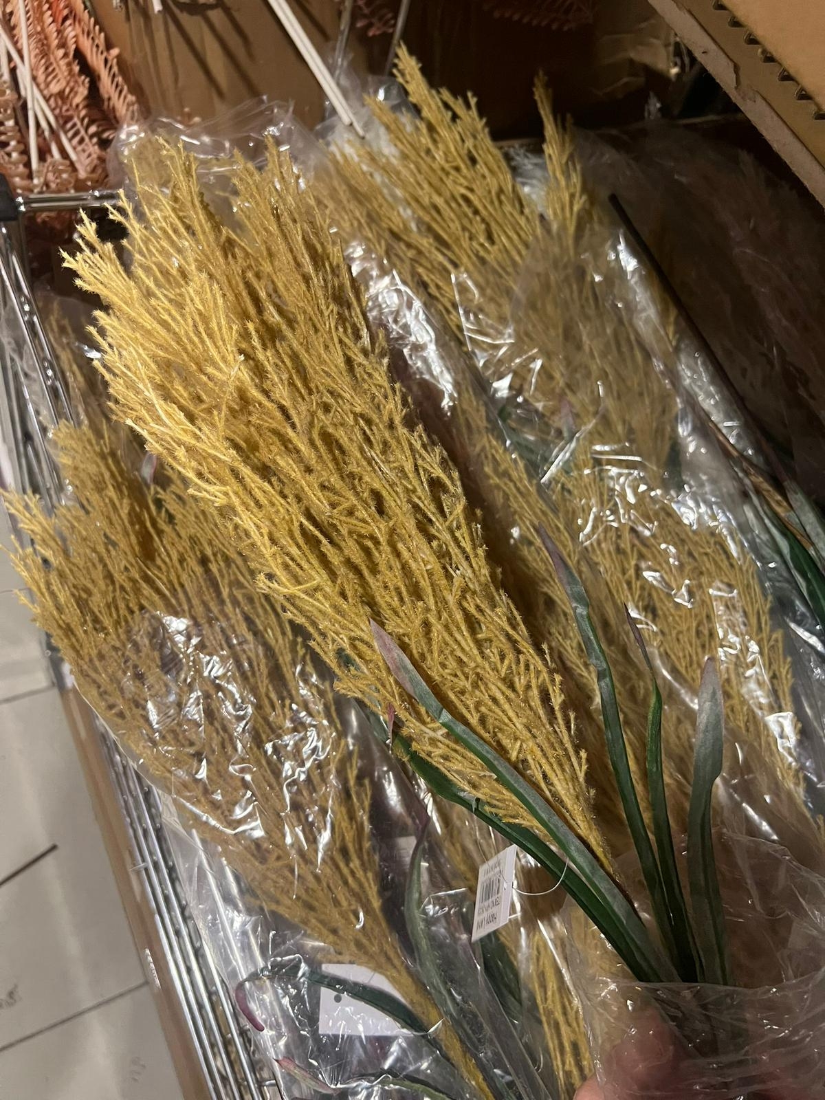 Happyland Yapay Cipso Pampas Sarı Dekor Yapay Çiçek HPY-26229