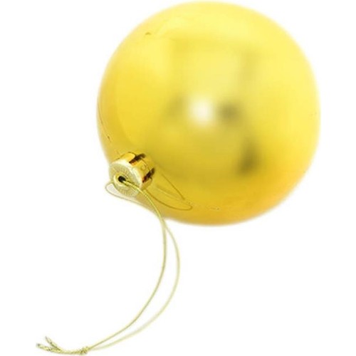 Cansüs 6lı Cici Top Yılbaşı Ağacı Süsü Gold 6 cm