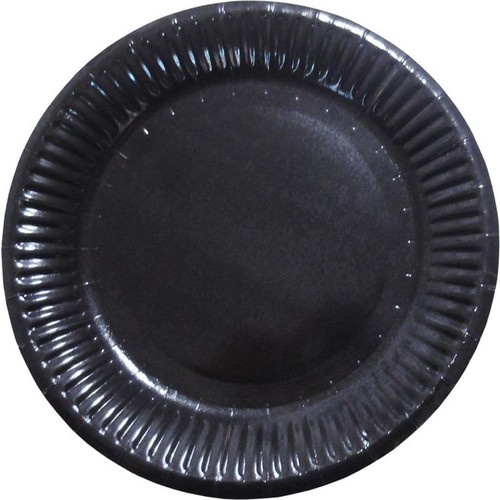 Siyah Karton Tabak - 23 Cm 8 adet