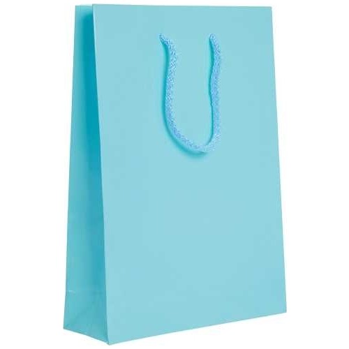 Karton Çanta 25 Adet Karton Çanta Düz Renk Mavi ( 12 cm * 17 cm )