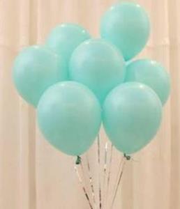 50 Adet Su Yeşili Mint(Nil-Turkuaz) Metalik Balon Helyumla Uçan