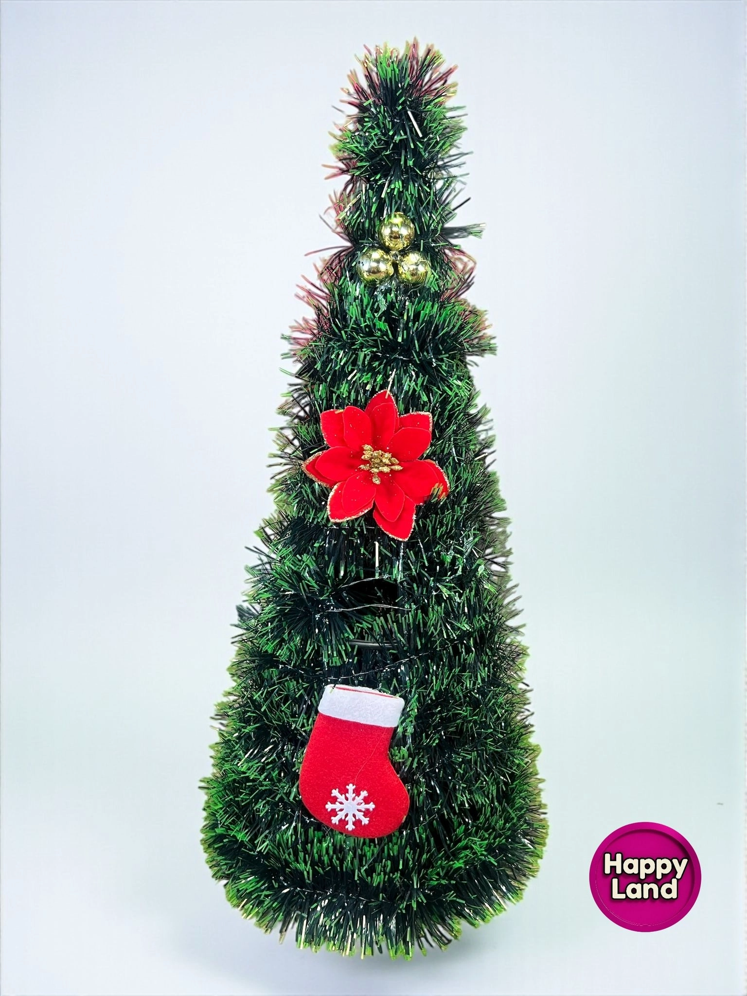 Happyland Masa Üzeri Yılbaşı Ağacı 45 cm Figürlü Lüks Yılbaşı Ağacı Dekor HPY5
