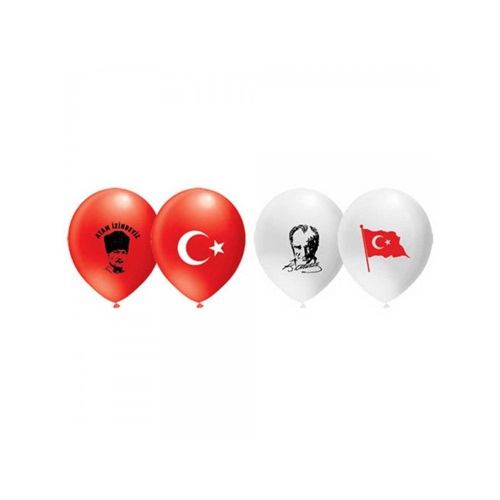 Atatürk Baskılı Balon 30 Adet