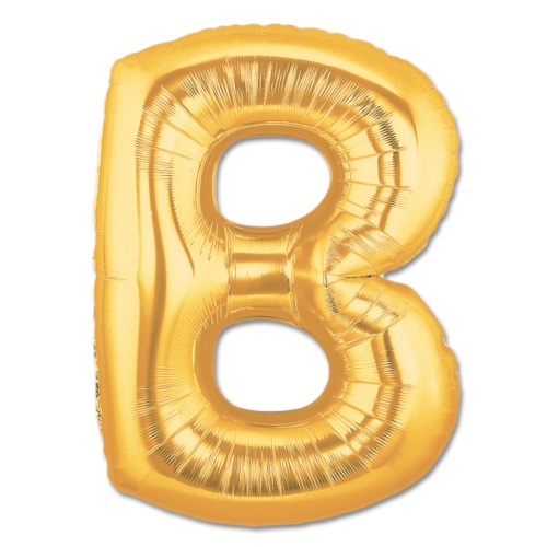 B Harf Folyo Balon Gold