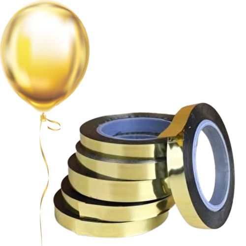 Happyland Metalik Yıldızlı Mini Rafya Gold 5mm*10m