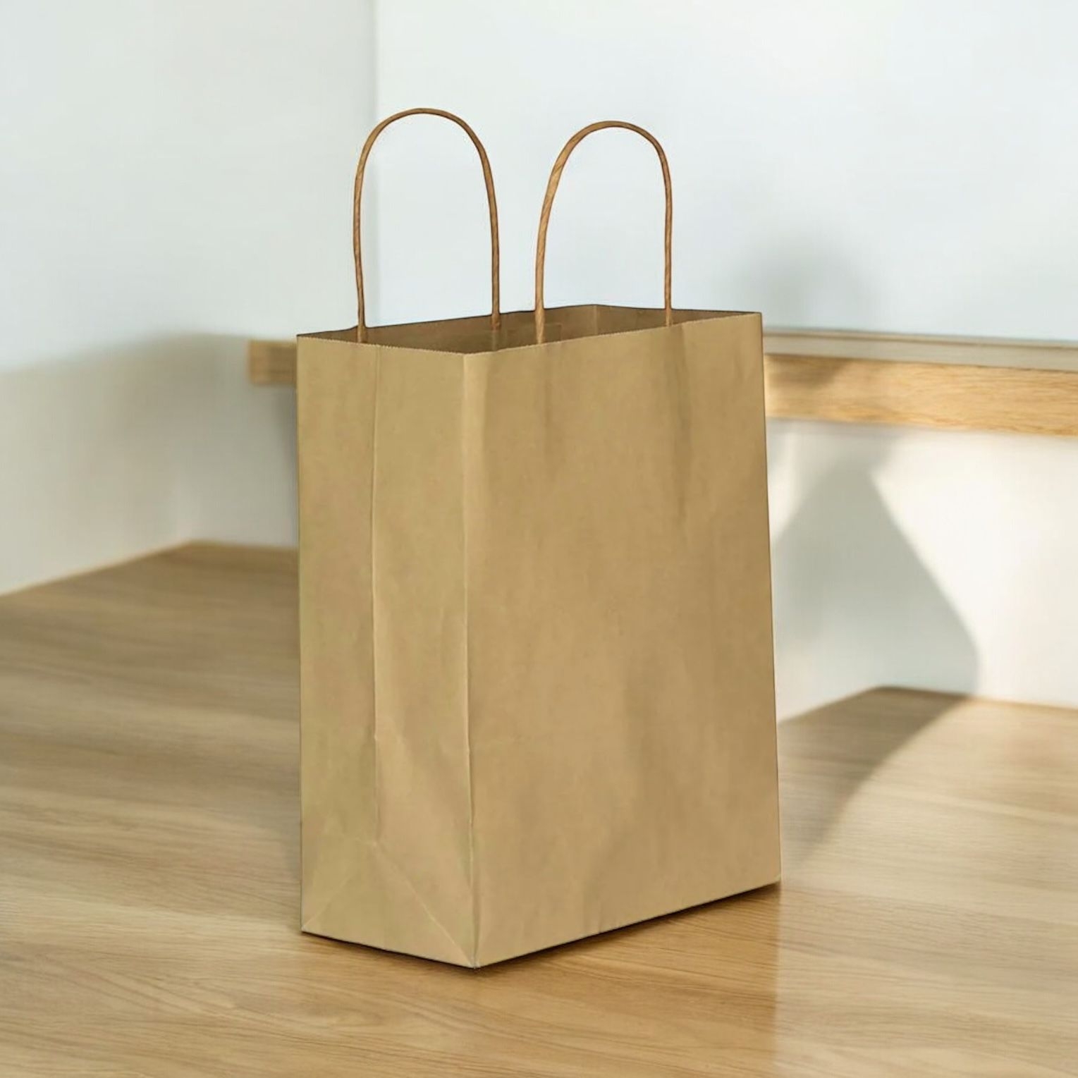 Happyland Kraft Karton Çanta Büyük Boy Büküm Saplı 25 Adet 31*12*41 cm