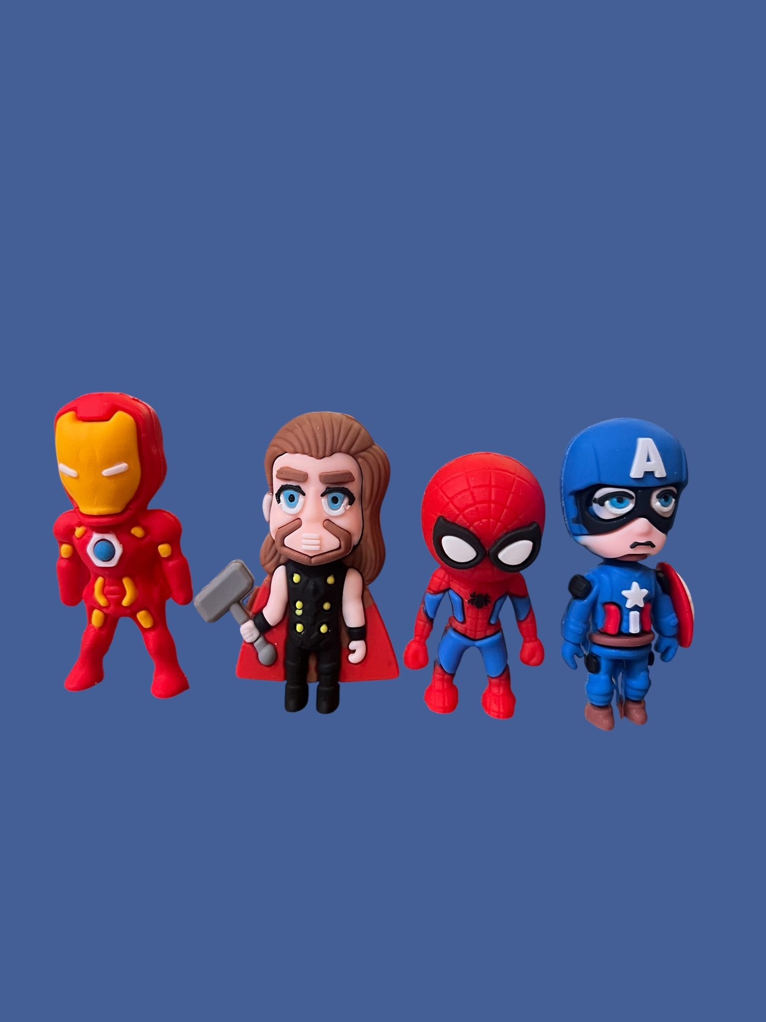 Happyland Spiderman 4lü Mini Pasta Üzeri Figür Set 4 Karakter Figür Oyuncak 
