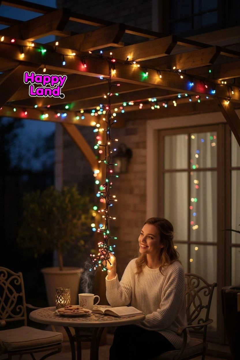 20m 200 LED Fişli SiyahKablo RGB ÇokRenkliEklemeli Led Işık YılbaşıOrganizasyon Aydınlatma