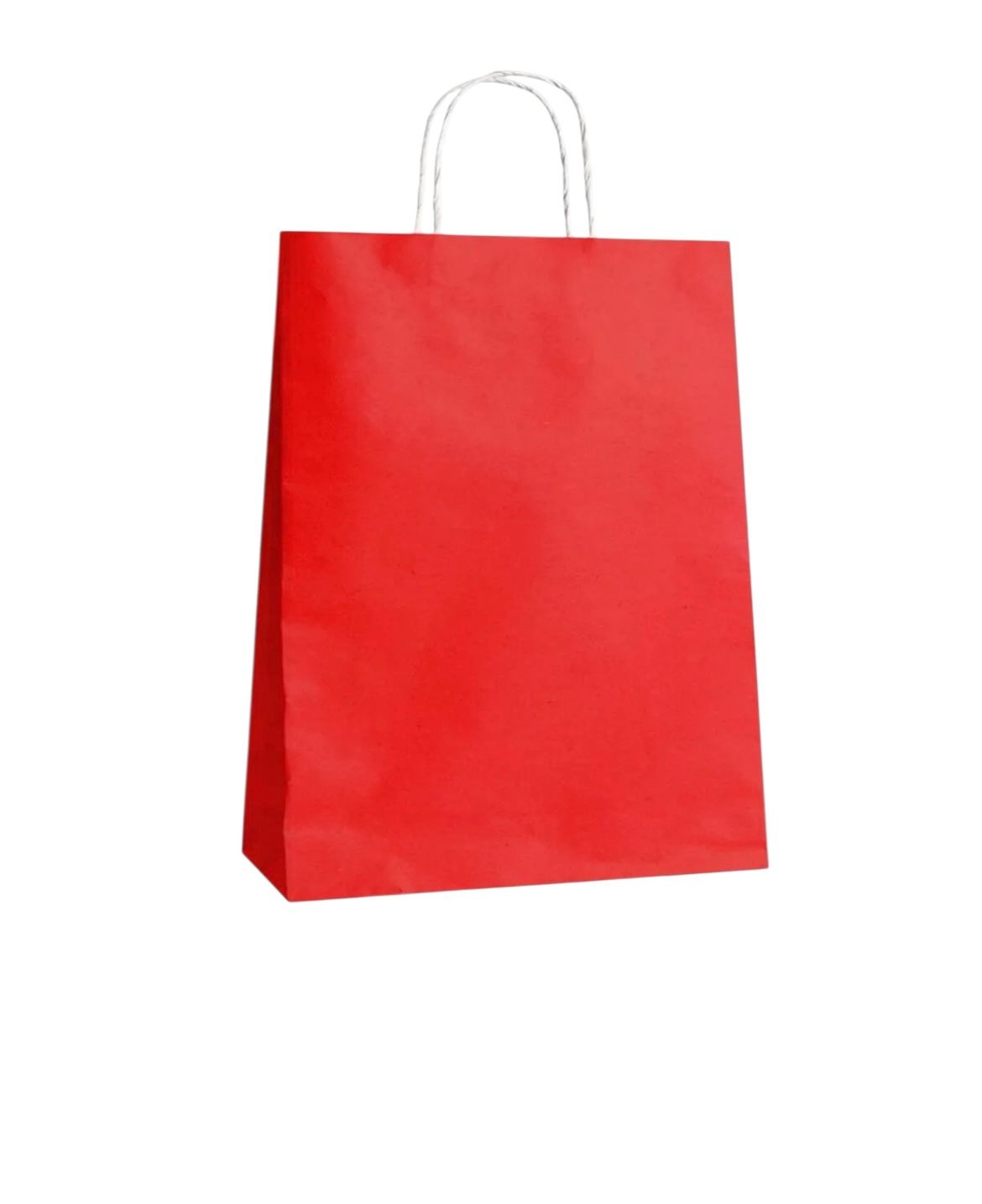 Happyland Kırmızı Karton Çanta Orta Boy Büküm Saplı 25 Adet 25x12x31 cm