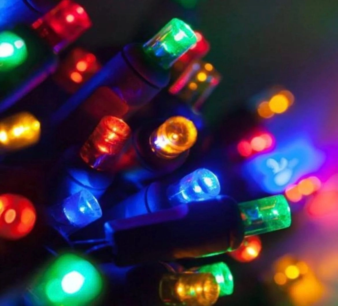 20m 200 LED Fişli SiyahKablo RGB ÇokRenkliEklemeli Led Işık YılbaşıOrganizasyon Aydınlatma