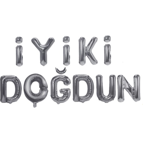 İyiki Doğdun Folyo Balon Gümüş