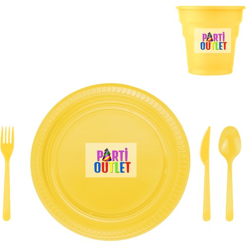 Sarı Plastik Set -25 Kişilik