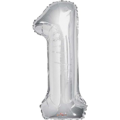 Gümüş Folyo Rakam Balon 1 adet 100cm