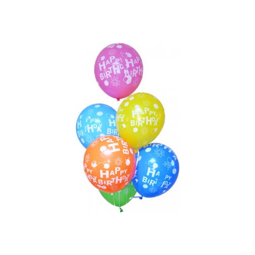 Happy Birthday Baskılı Balon 100 Adet
