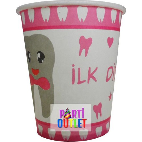 outlet İlk Dişim Bardak Pembe 10 Lu