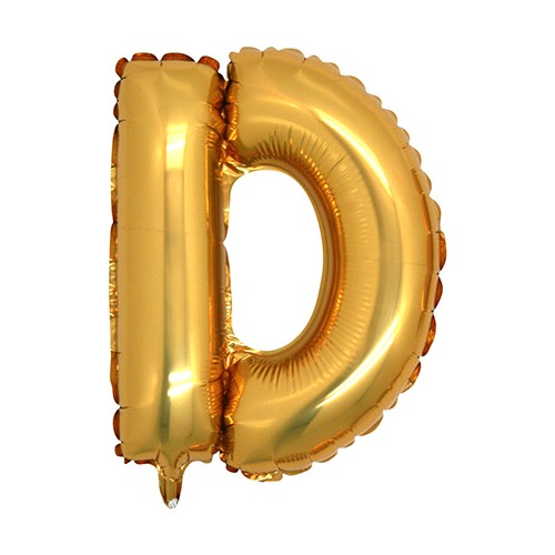 PartiBulutu D Harf Altın Folyo Balon 90 cm