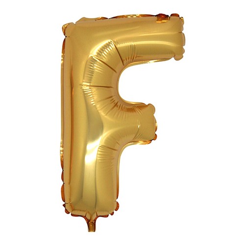 PartiBulutu F Harf Altın Folyo Balon 90 cm