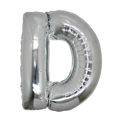 PartiBulutu D Harf Gümüş Folyo Balon 100 cm