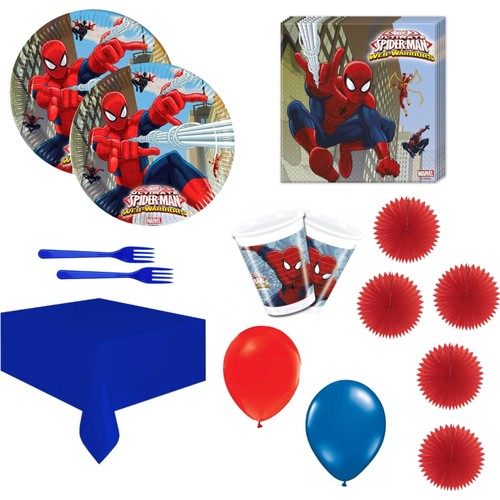 Spider Man Doğumgünü Seti 16 Kişilik