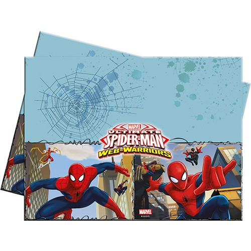 Spiderman Savaşçı Plastik Masa Örtüsü 120x180cm