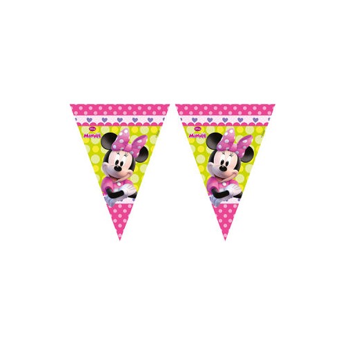  Minnie Pembe Fiyonklu Bayrak Afiş