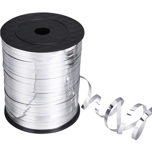 Metalik Şerit Rafya 8mmx200mt Gümüş
