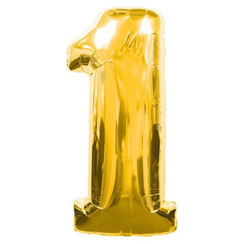 100cm Rakamlı Folyo Balon Gold Renk