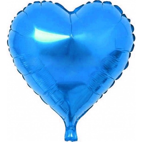 Can Kalpli Uçan Folyo Balon Mavi ( 40 cm)