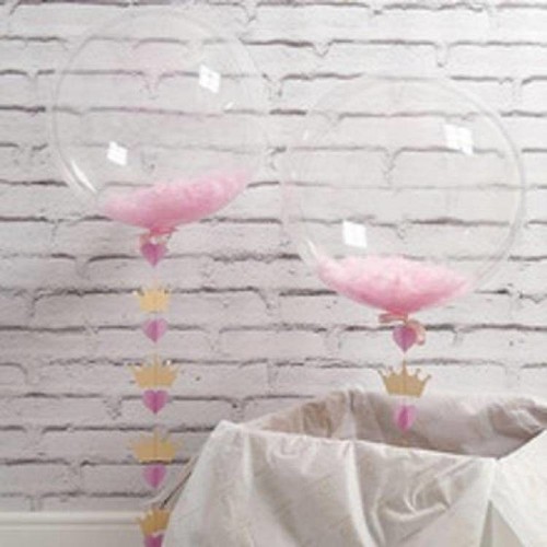 Pembe Tüy (Şeffaf Balon İçi Tüyü) Süslemesi