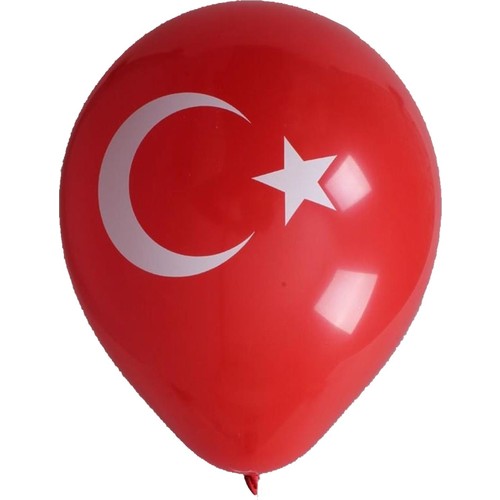 Happland 32 Türk Bayrağı Baskılı Kırmızı Beyaz Ay Yıldız Baskılı