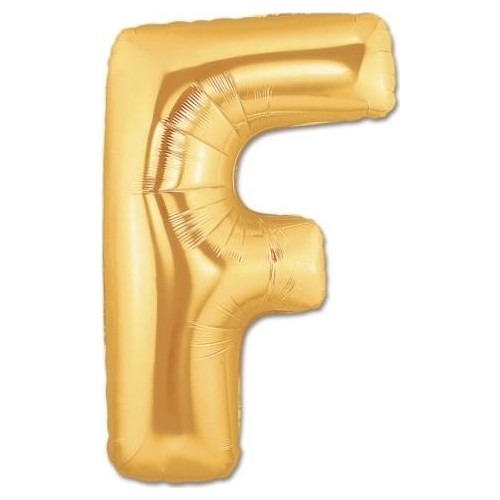 Harf Folyo Balon F Harfi Büyük Boy Balon Altın Sarısı /Dore 100CM